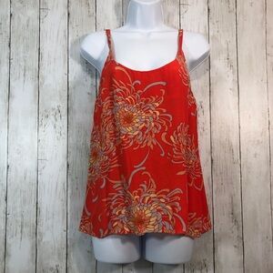 CAbi Lovely Day Mum Orange Floral Cami Small